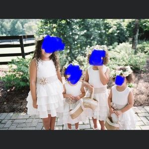 Flower girl dress/ Easter dress/ linen dress / first communion